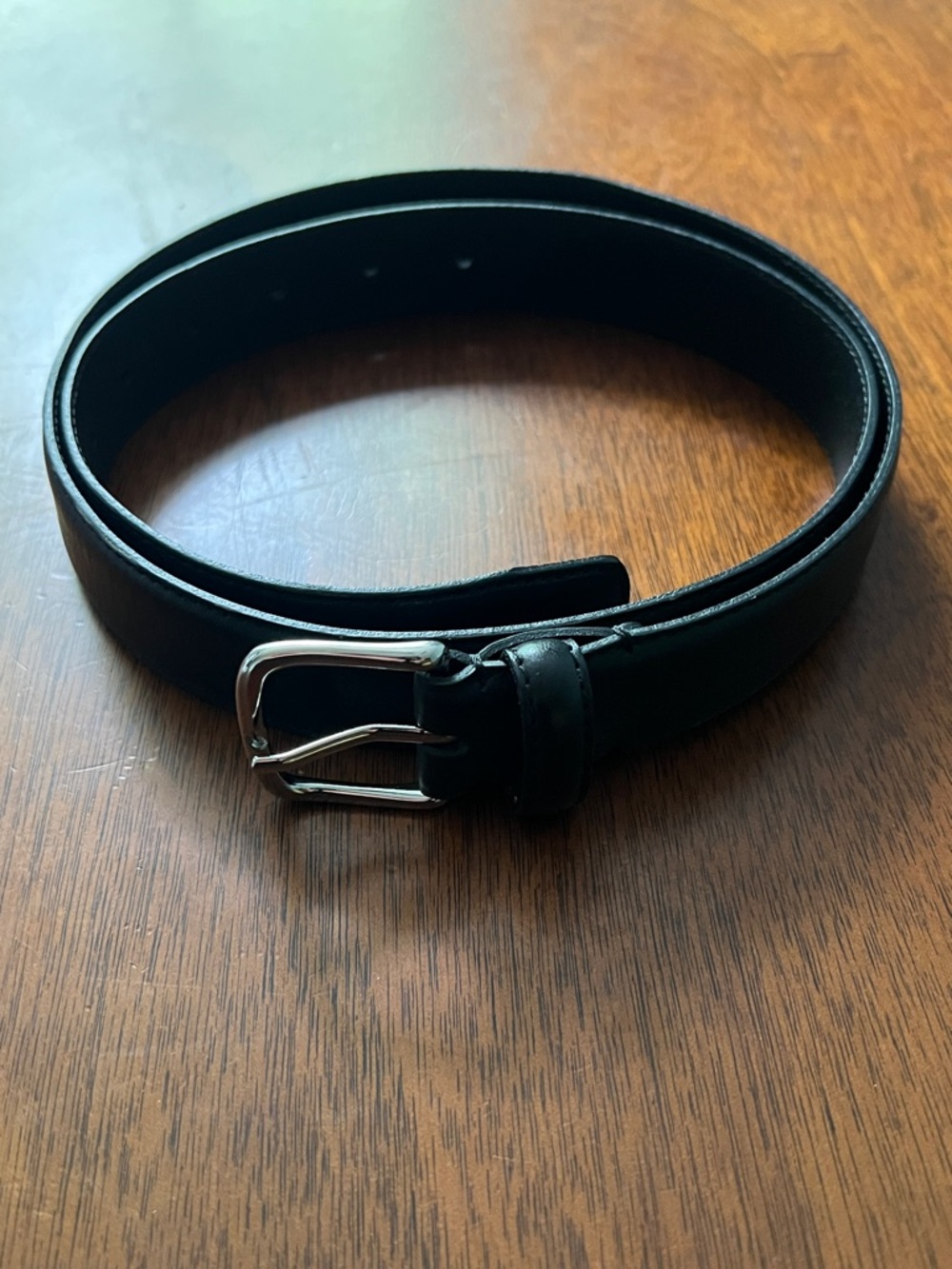 Aritiza Essentials Black Leather Belt